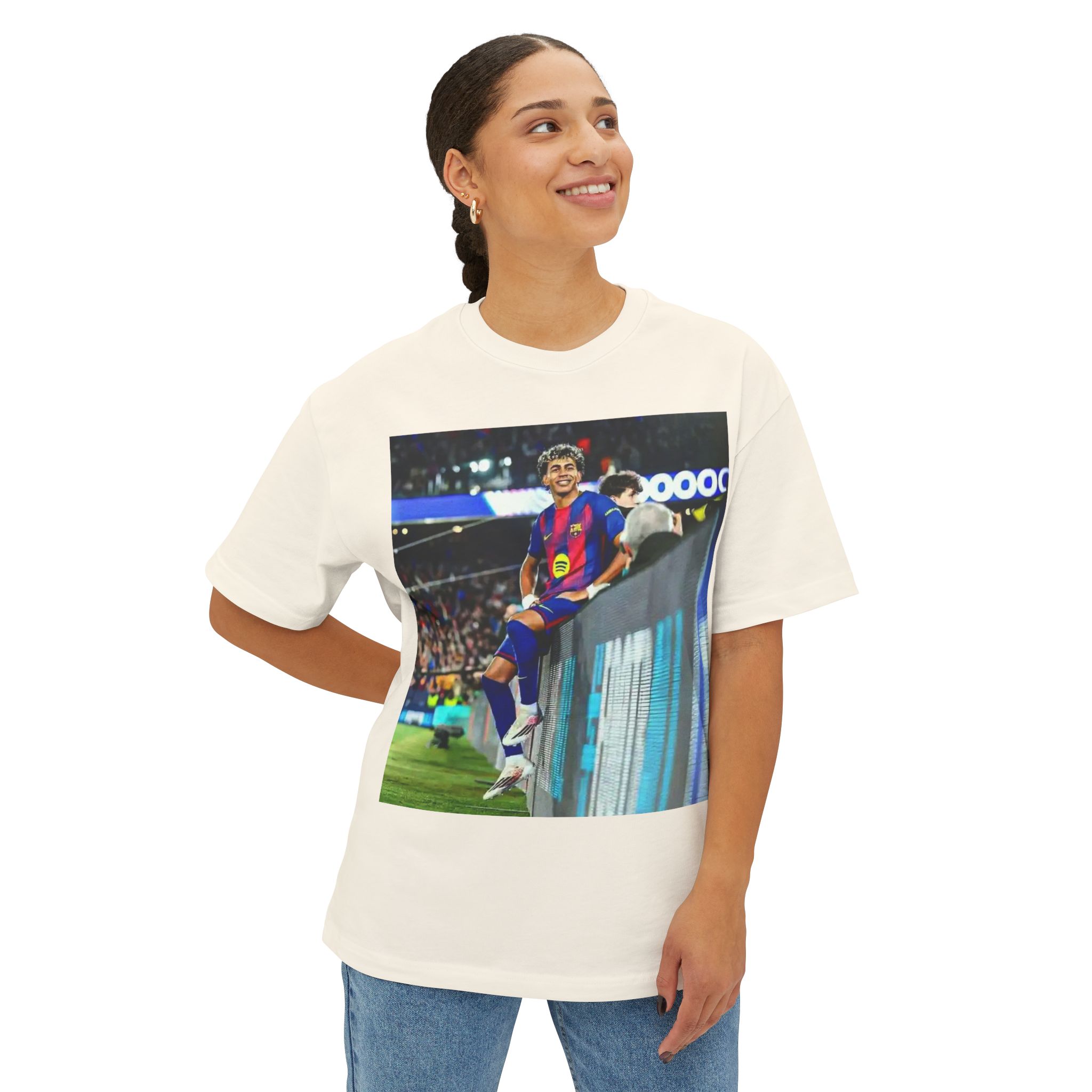 T-shirt unisexe coupe carrée oversize – Image 16
