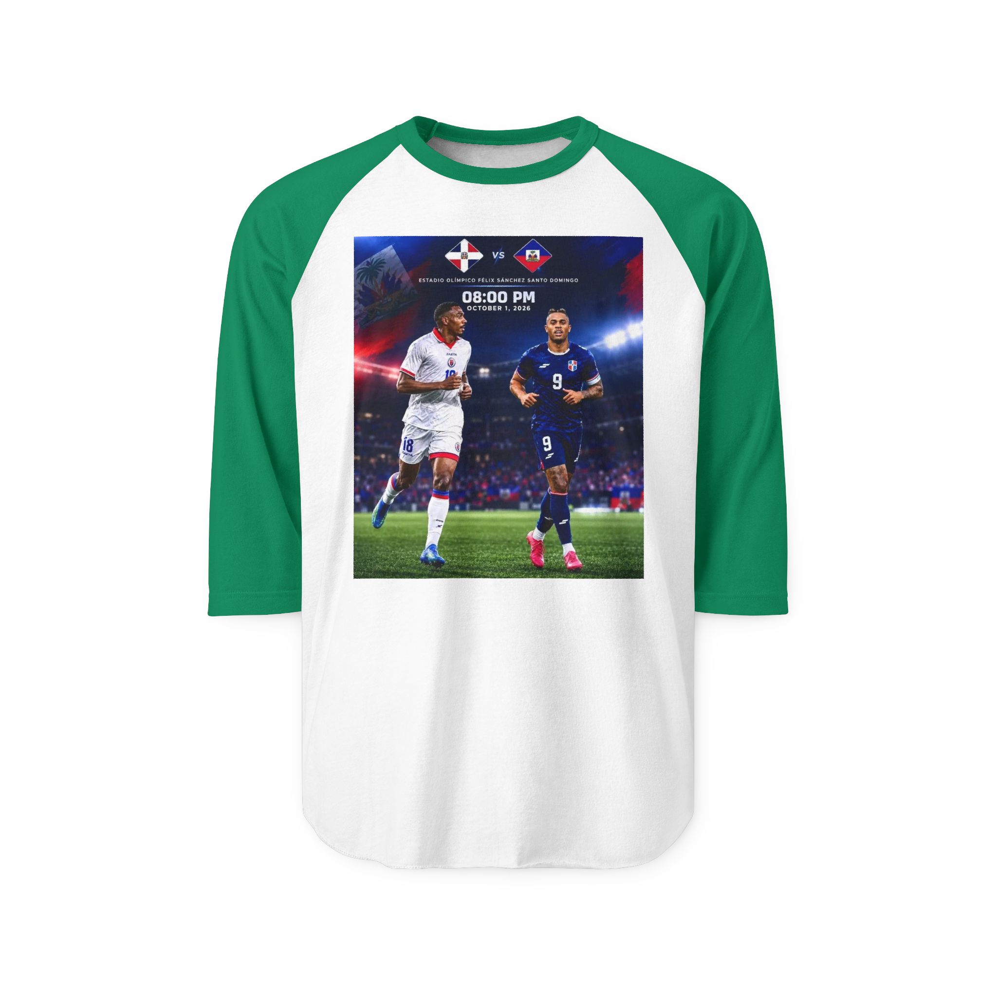 T-shirt unisexe à manches raglan trois-quarts – Image 5