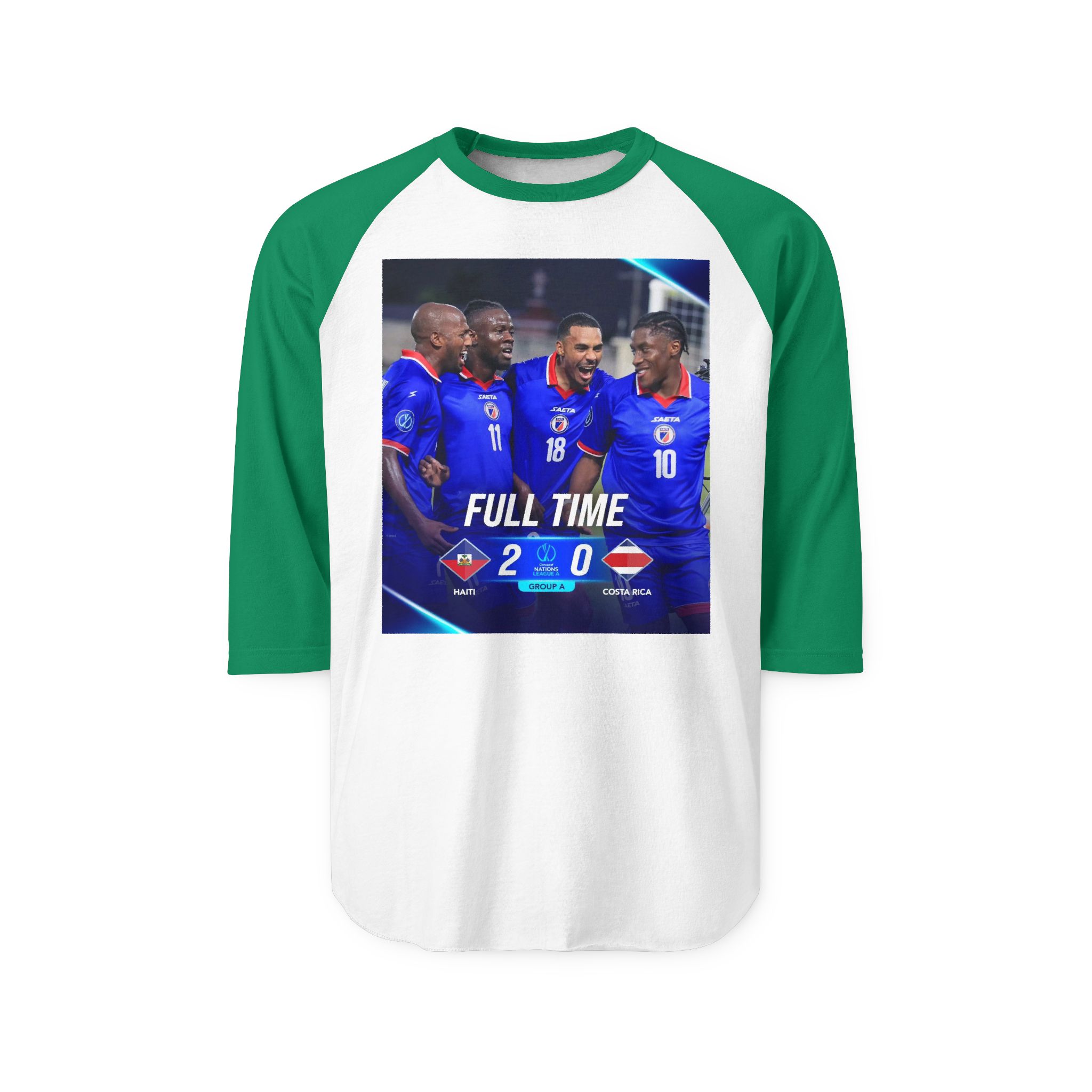 T-shirt unisexe à manches raglan trois-quarts. – Image 5