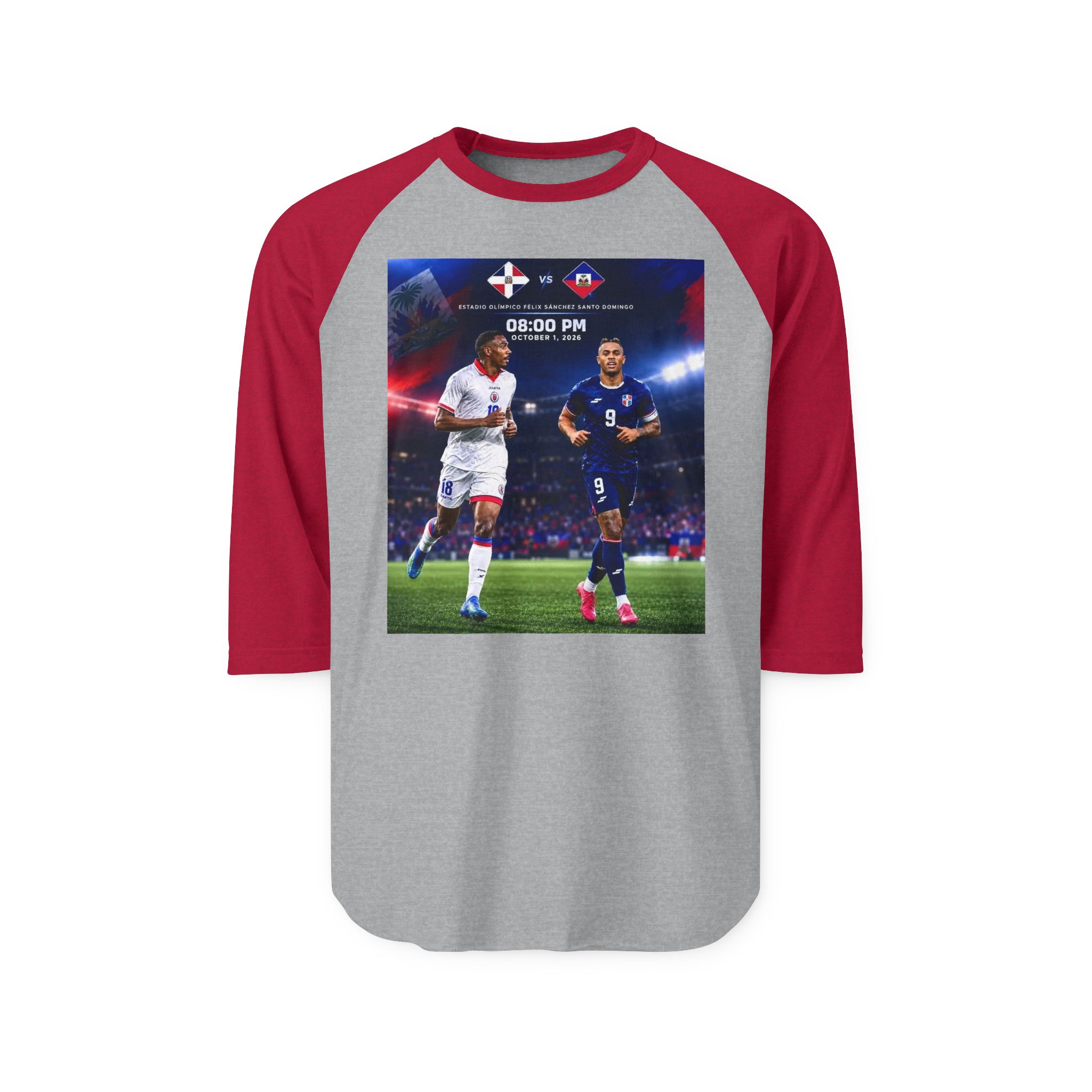 T-shirt unisexe à manches raglan trois-quarts – Image 25