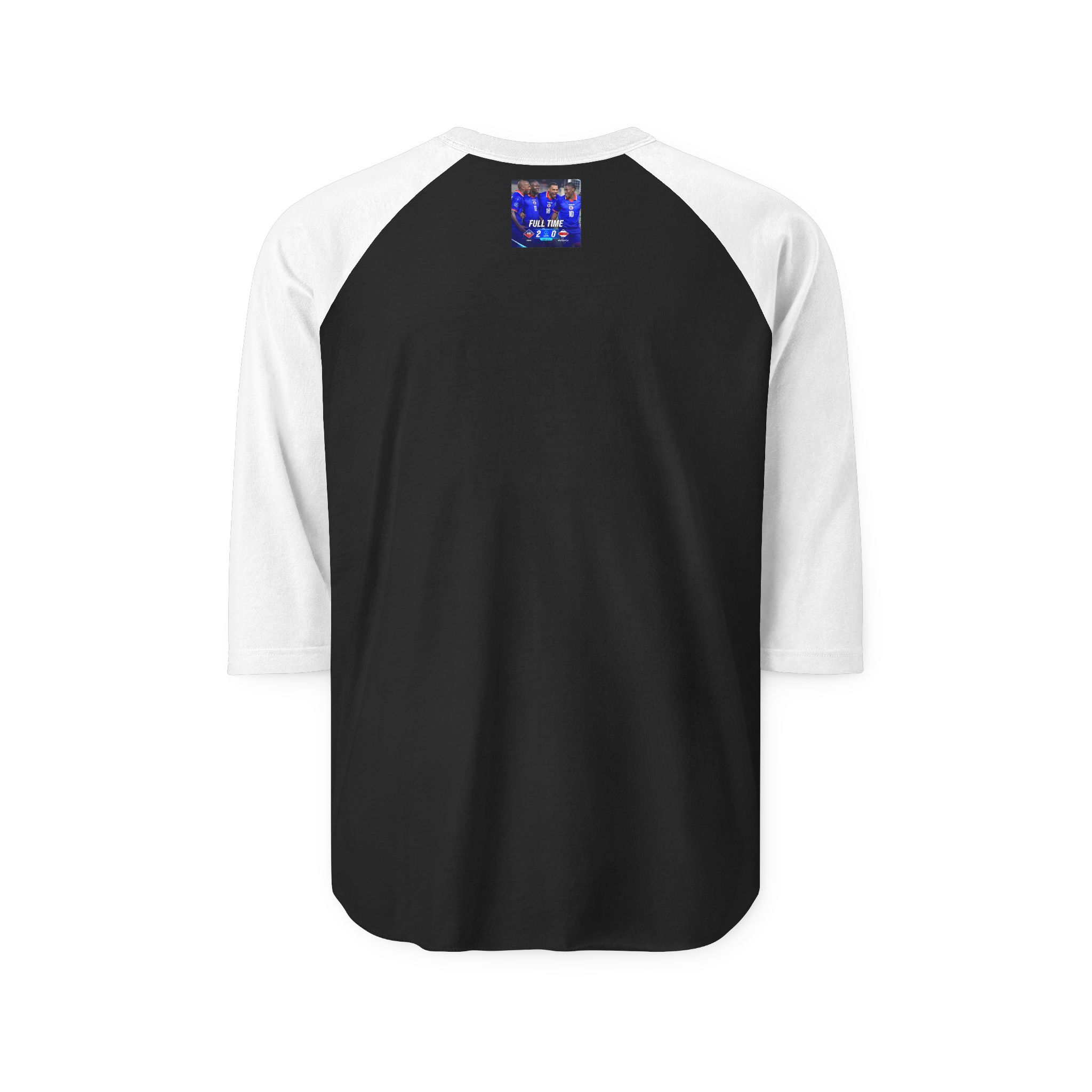 T-shirt unisexe à manches raglan trois-quarts. – Image 2