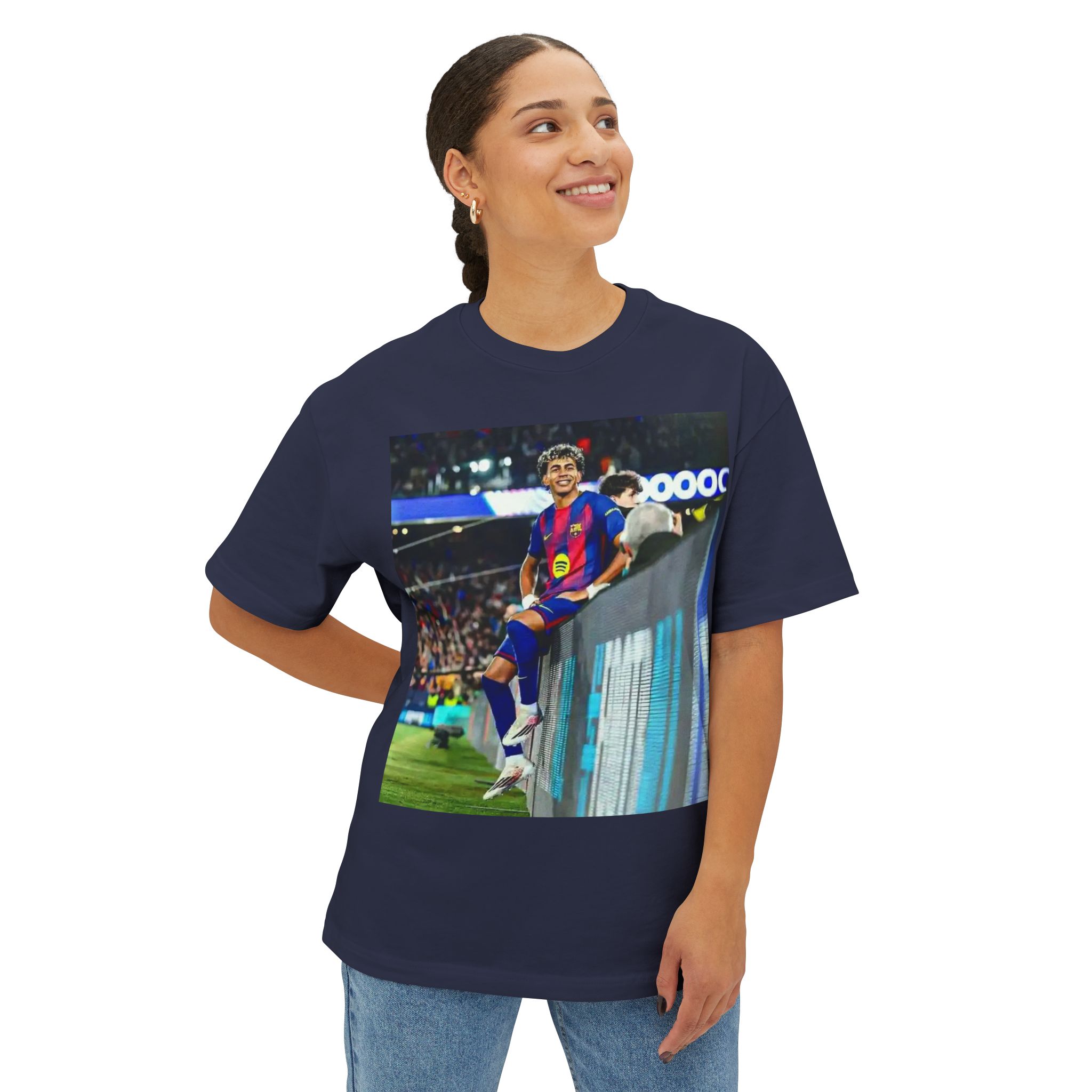 T-shirt unisexe coupe carrée oversize – Image 36