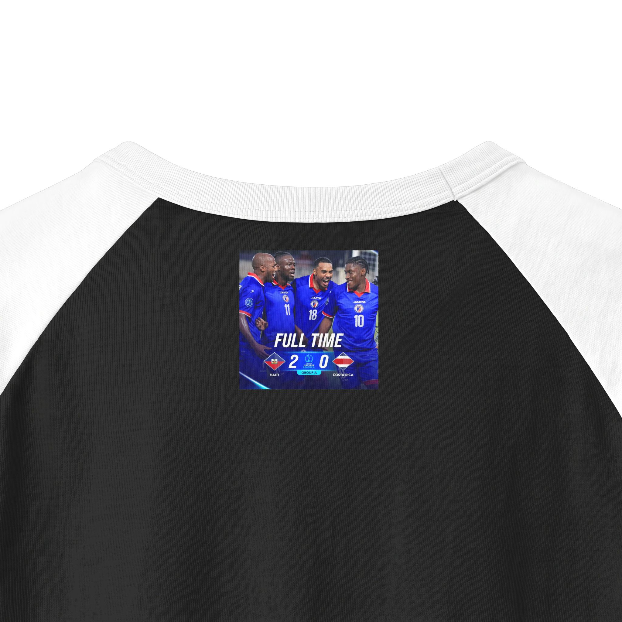 T-shirt unisexe à manches raglan trois-quarts. – Image 4