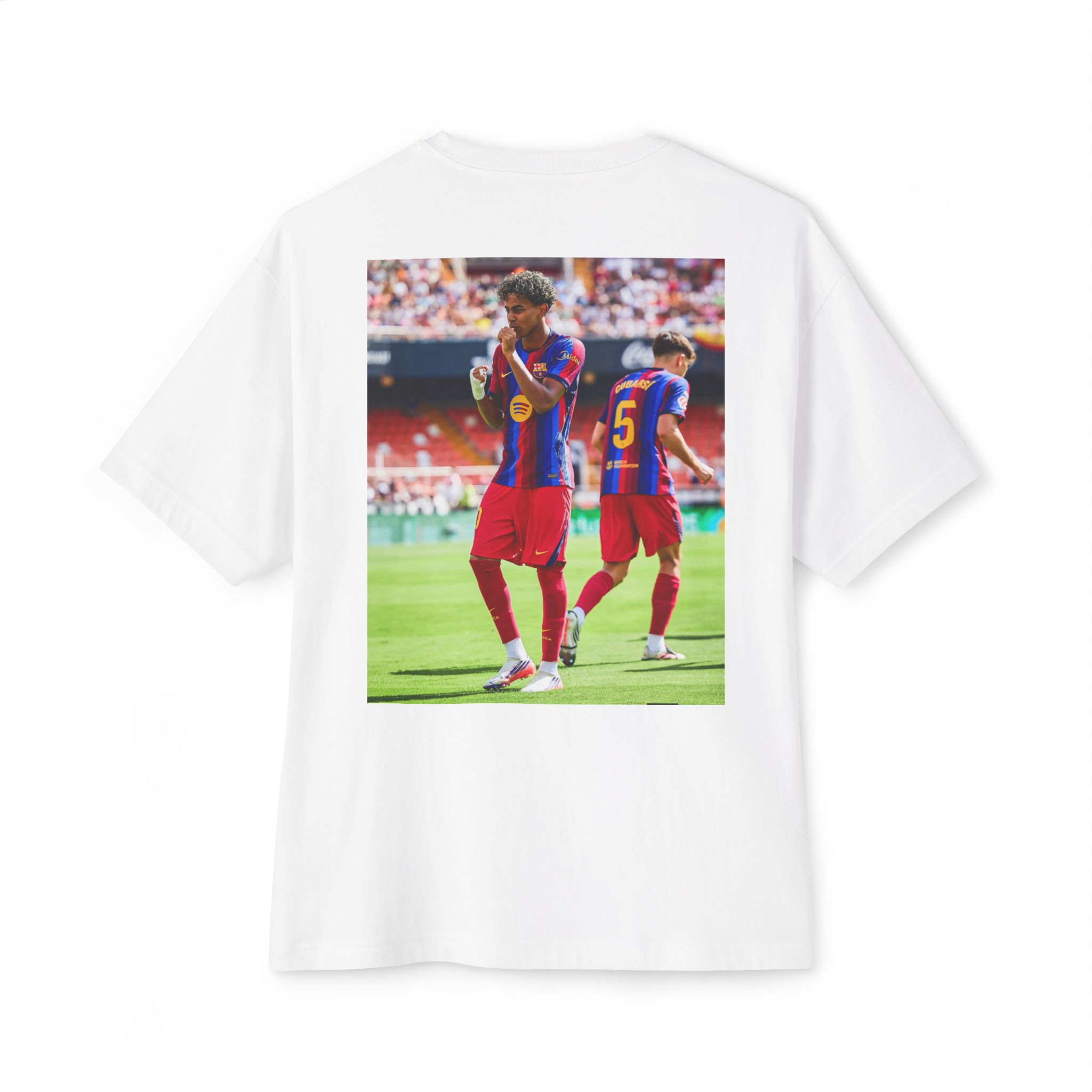 T-shirt unisexe coupe carrée oversize – Image 3