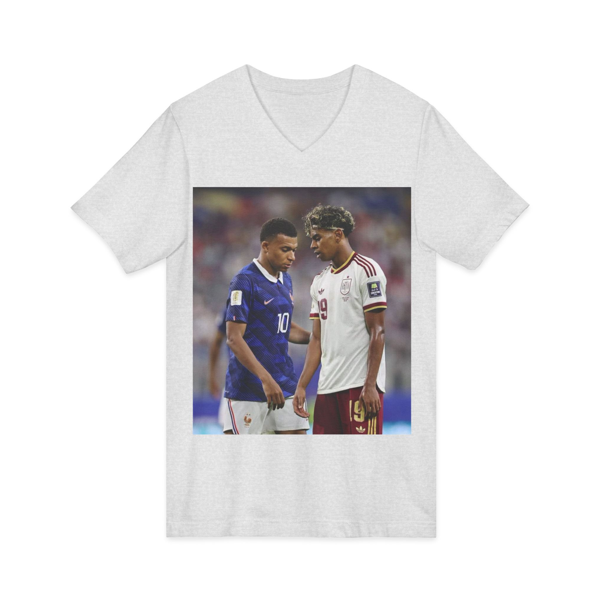 T-shirt unisexe en jersey à manches courtes et col en V – Image 11