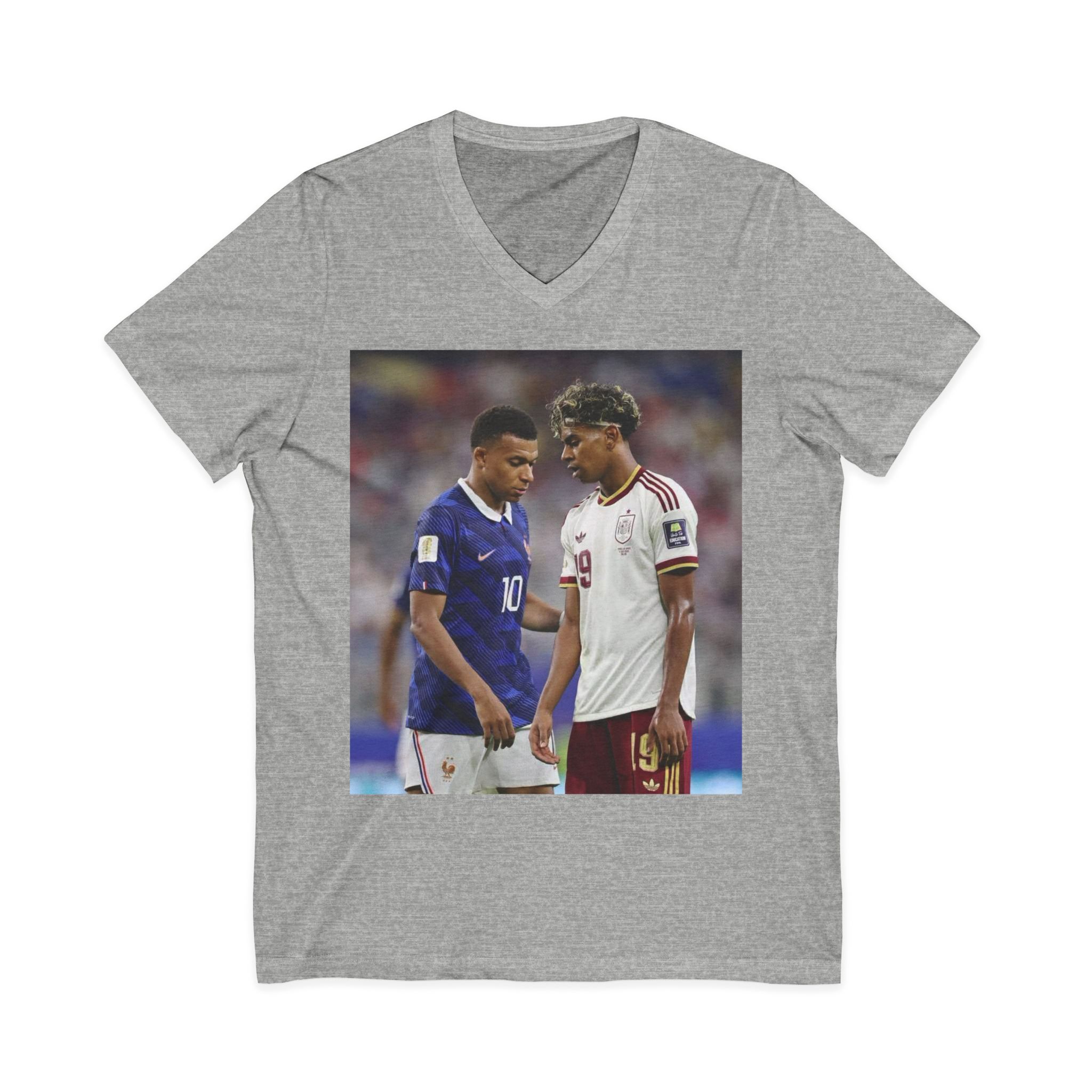 T-shirt unisexe en jersey à manches courtes et col en V – Image 21