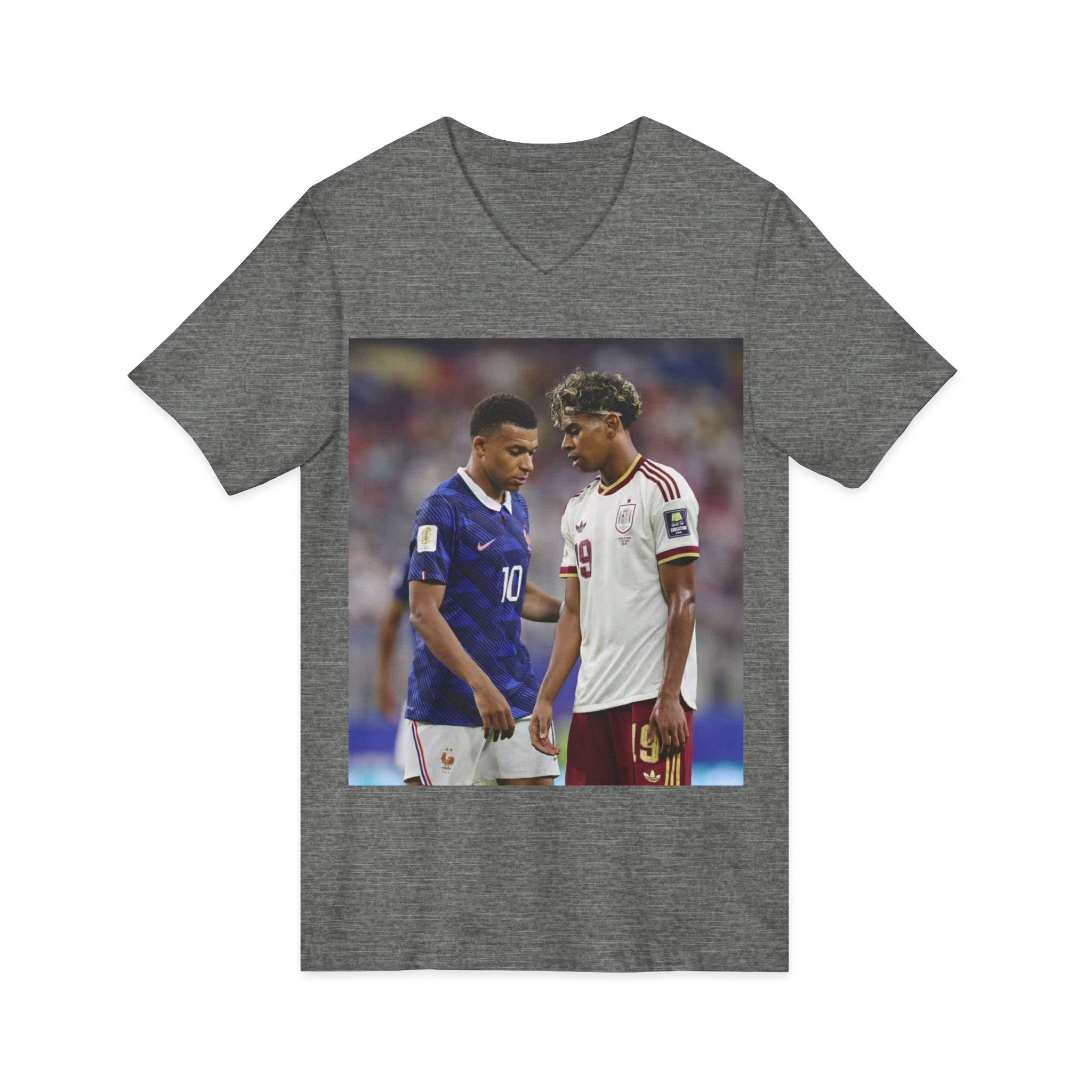 T-shirt unisexe en jersey à manches courtes et col en V – Image 15