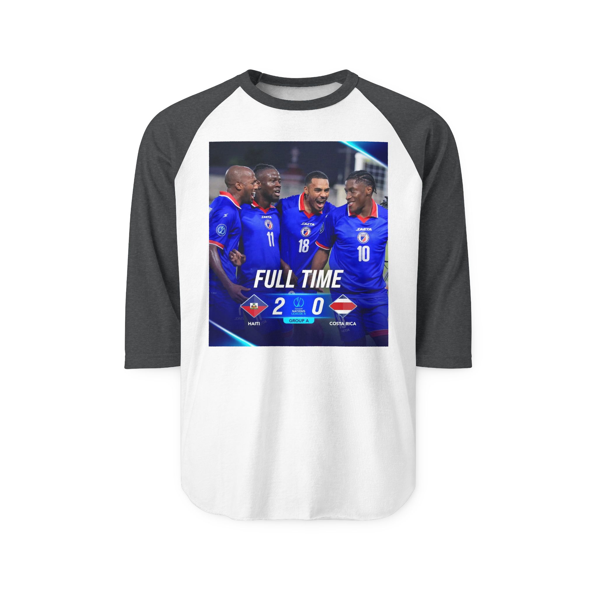 T-shirt unisexe à manches raglan trois-quarts. – Image 13
