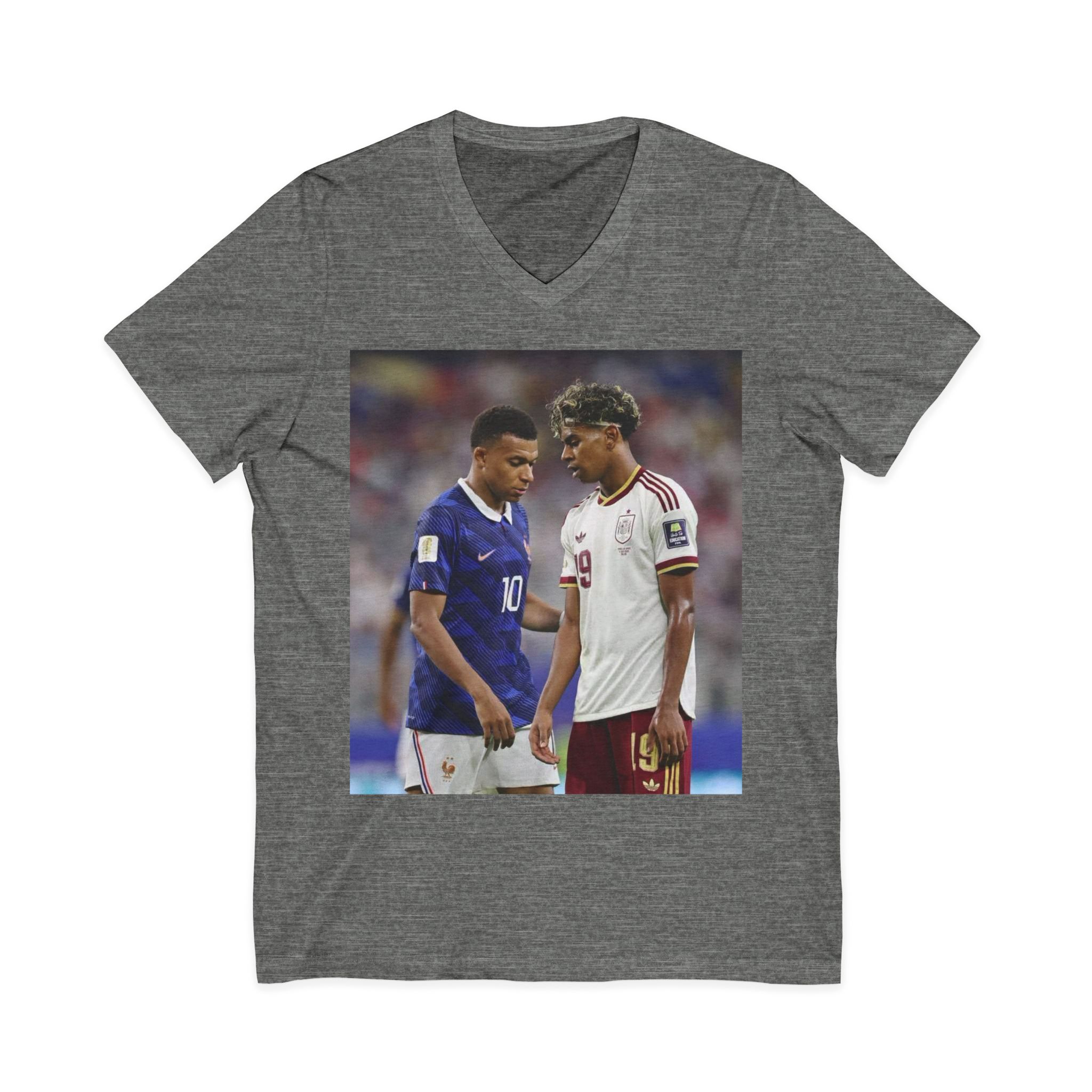T-shirt unisexe en jersey à manches courtes et col en V – Image 13