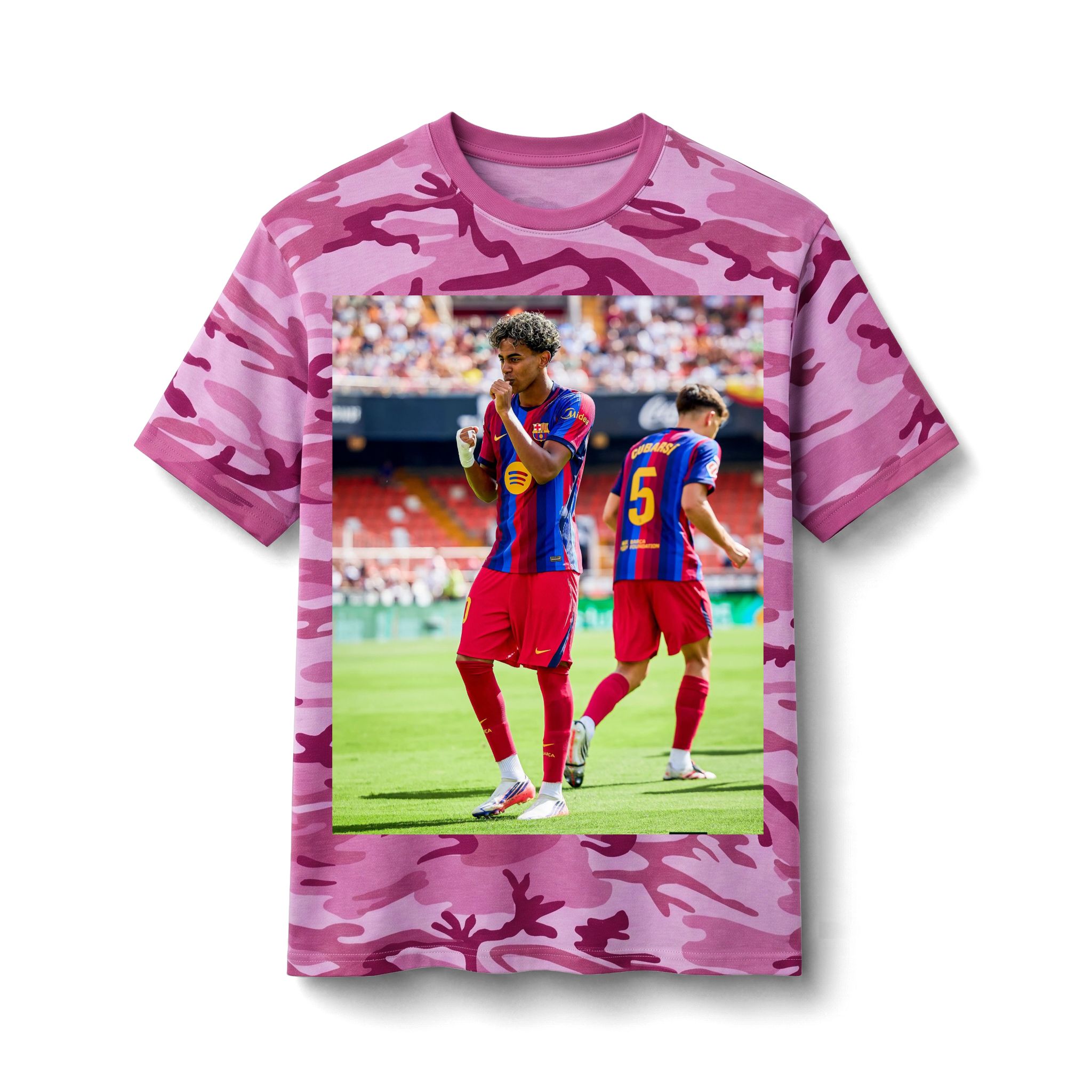 T-shirt en coton à motif camouflage – Image 7