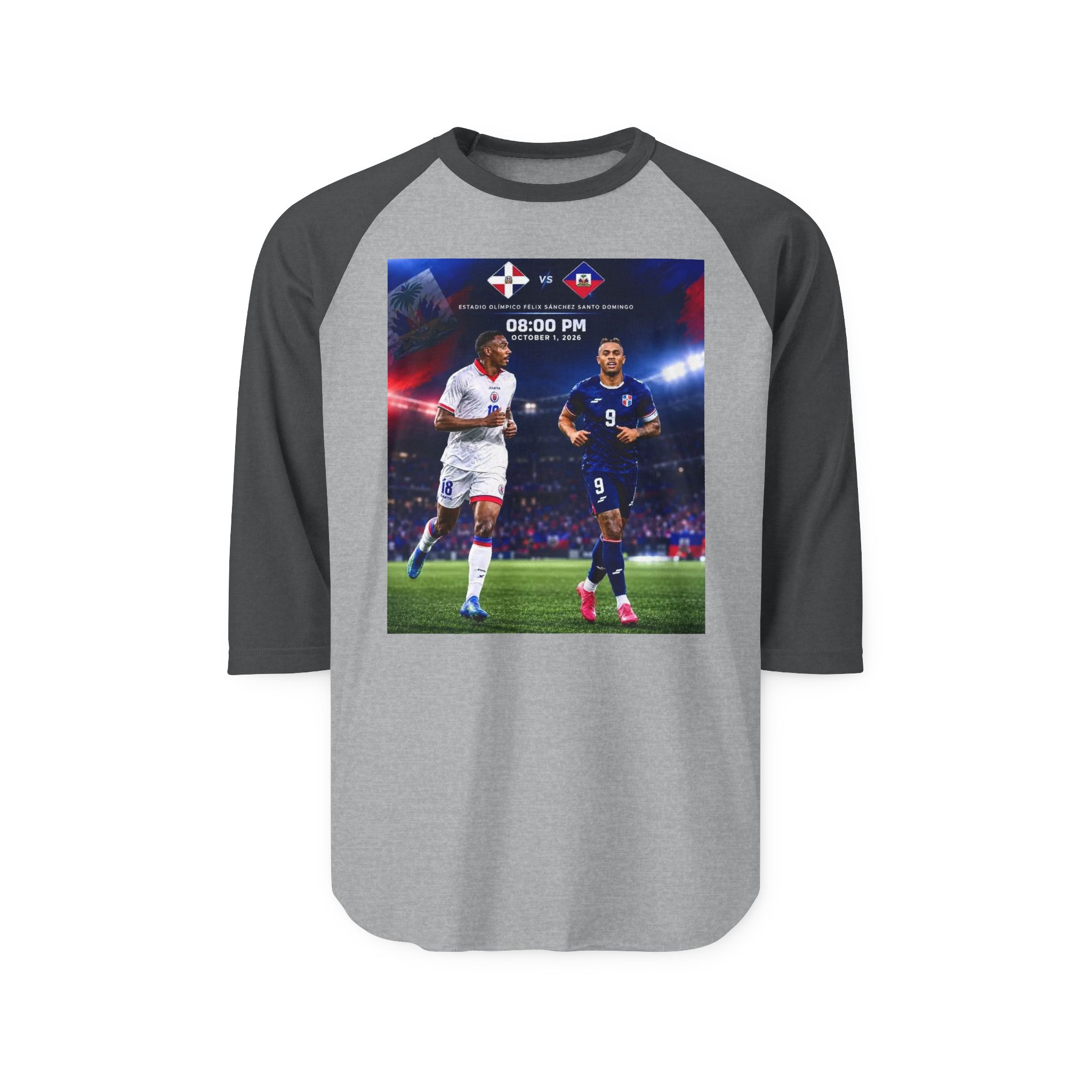 T-shirt unisexe à manches raglan trois-quarts – Image 9