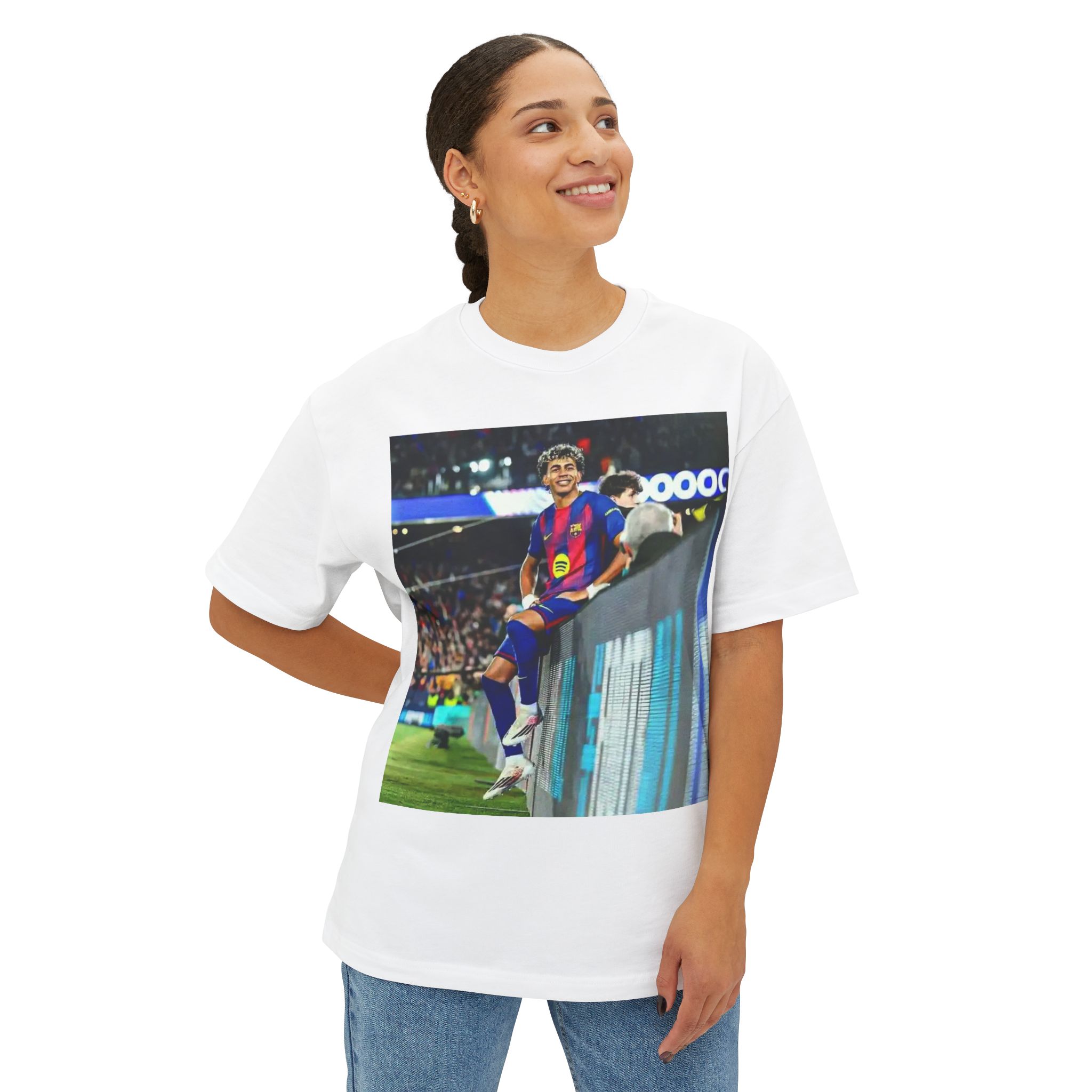 T-shirt unisexe coupe carrée oversize – Image 4