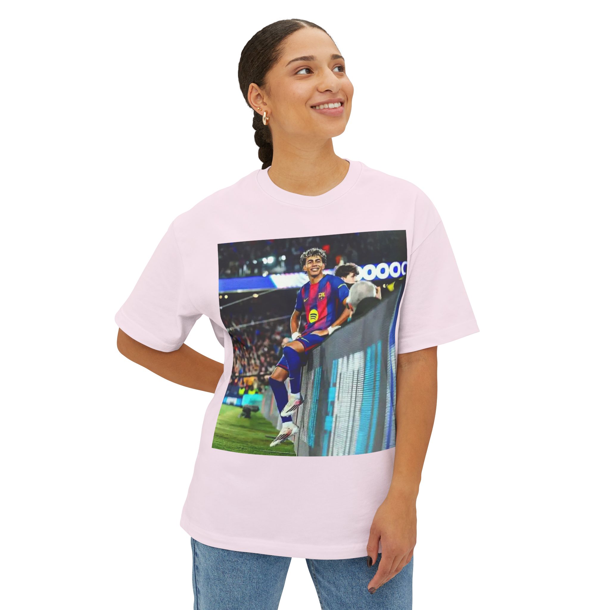 T-shirt unisexe coupe carrée oversize – Image 8