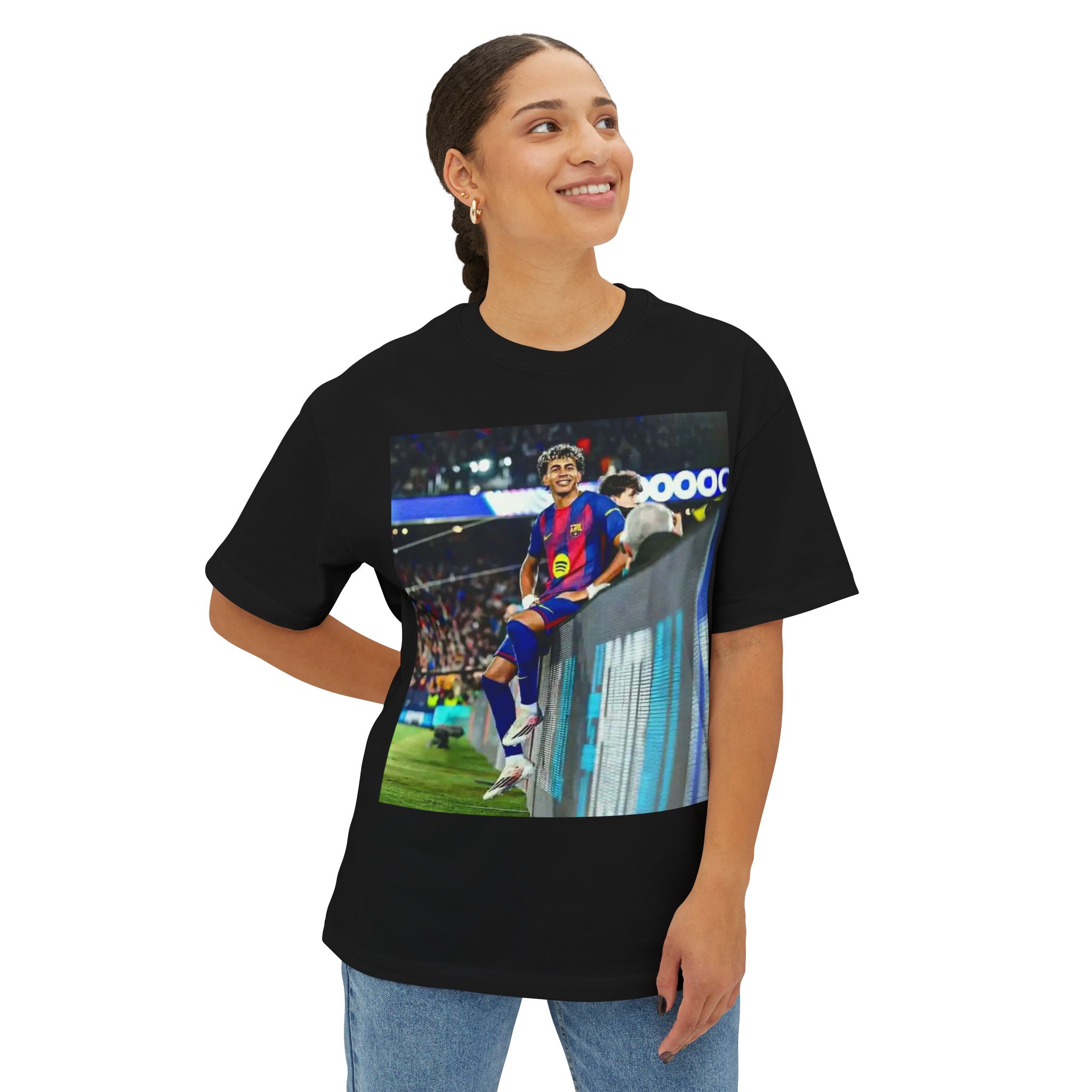 T-shirt unisexe coupe carrée oversize – Image 12