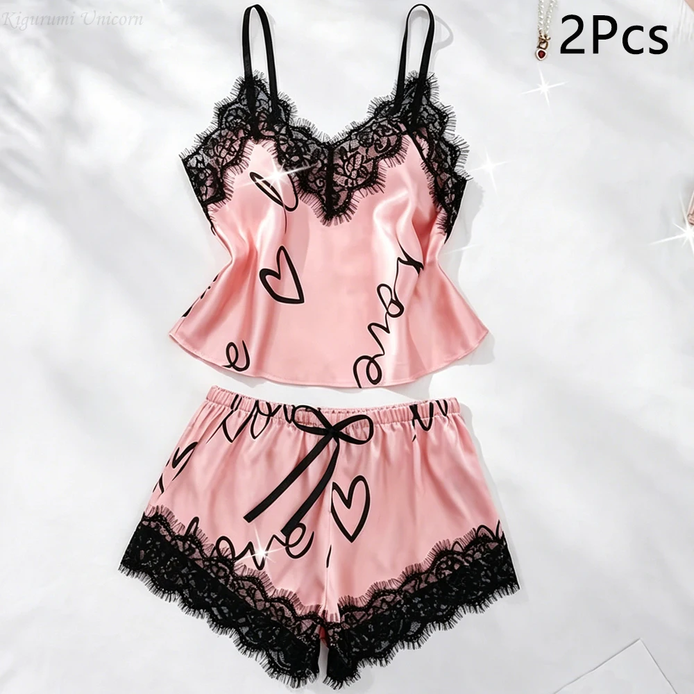 Pyjama élégant en satin et soie pour femme – Image 3