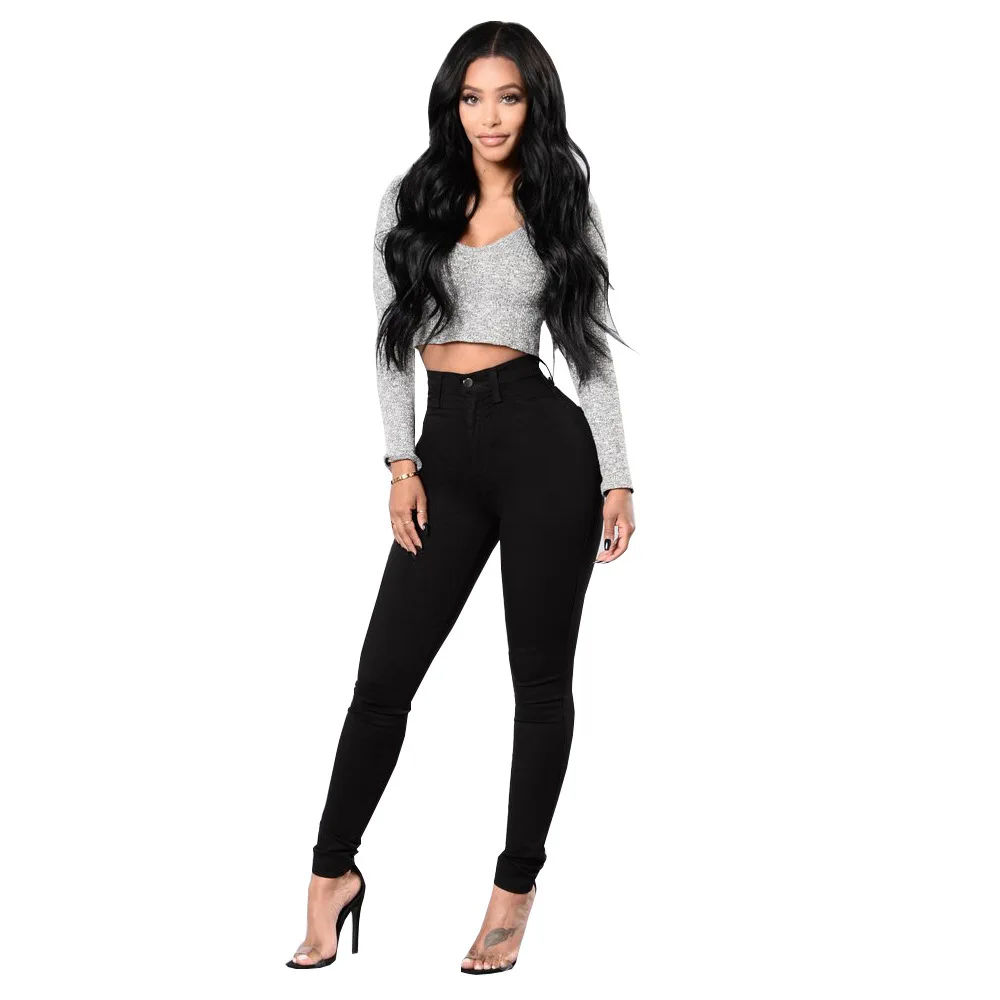 Jean skinny taille haute pour femme – Image 2