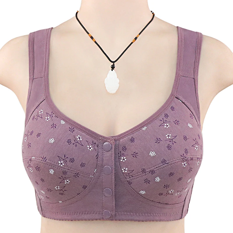 Soutien-gorge en coton avec fermeture à l'avant – Image 7