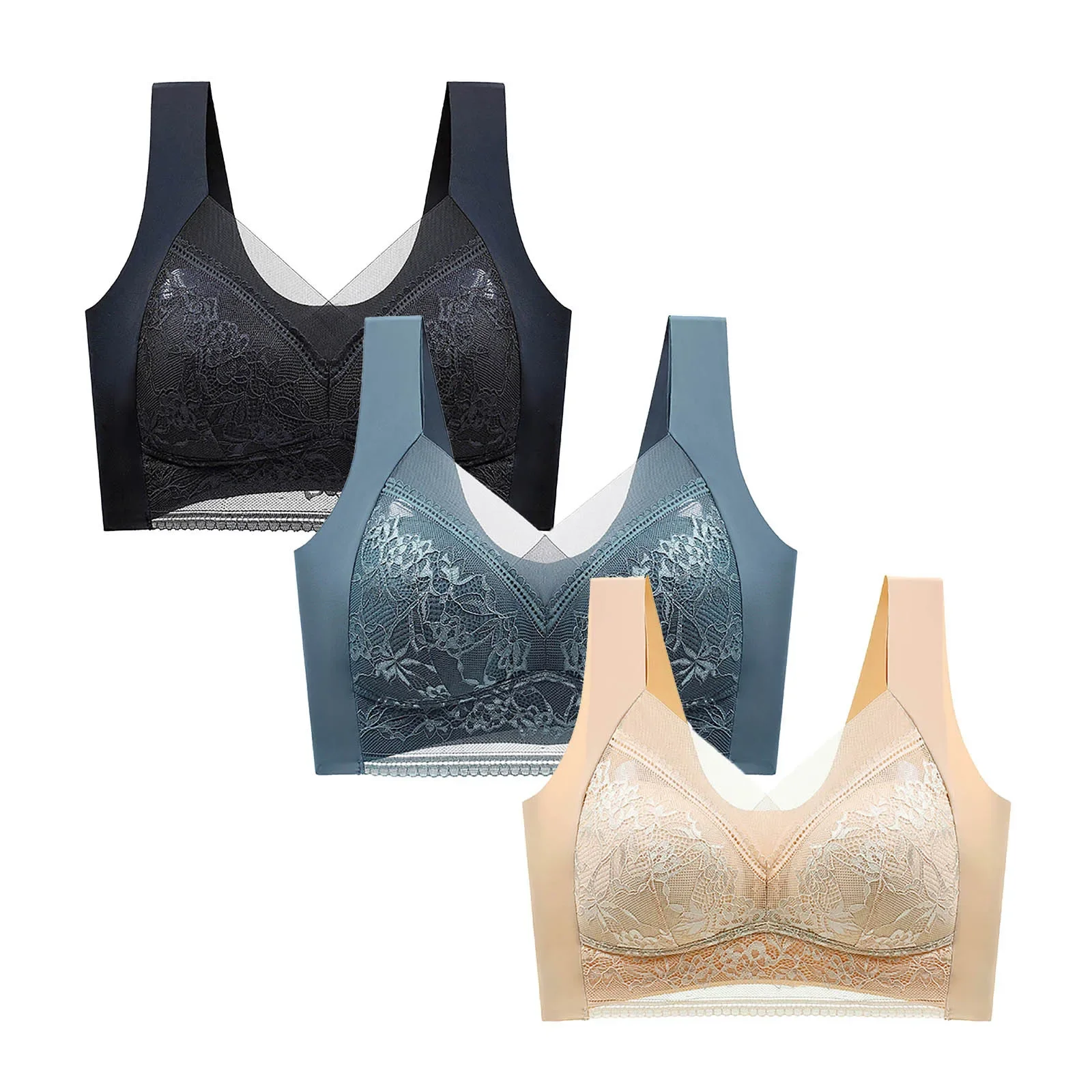 Soutiens-gorge push-up en dentelle pour femme – Image 14