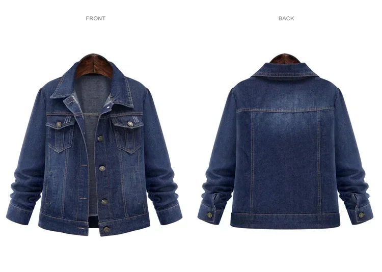 Veste en jean pour femme, coupe droite – Image 2