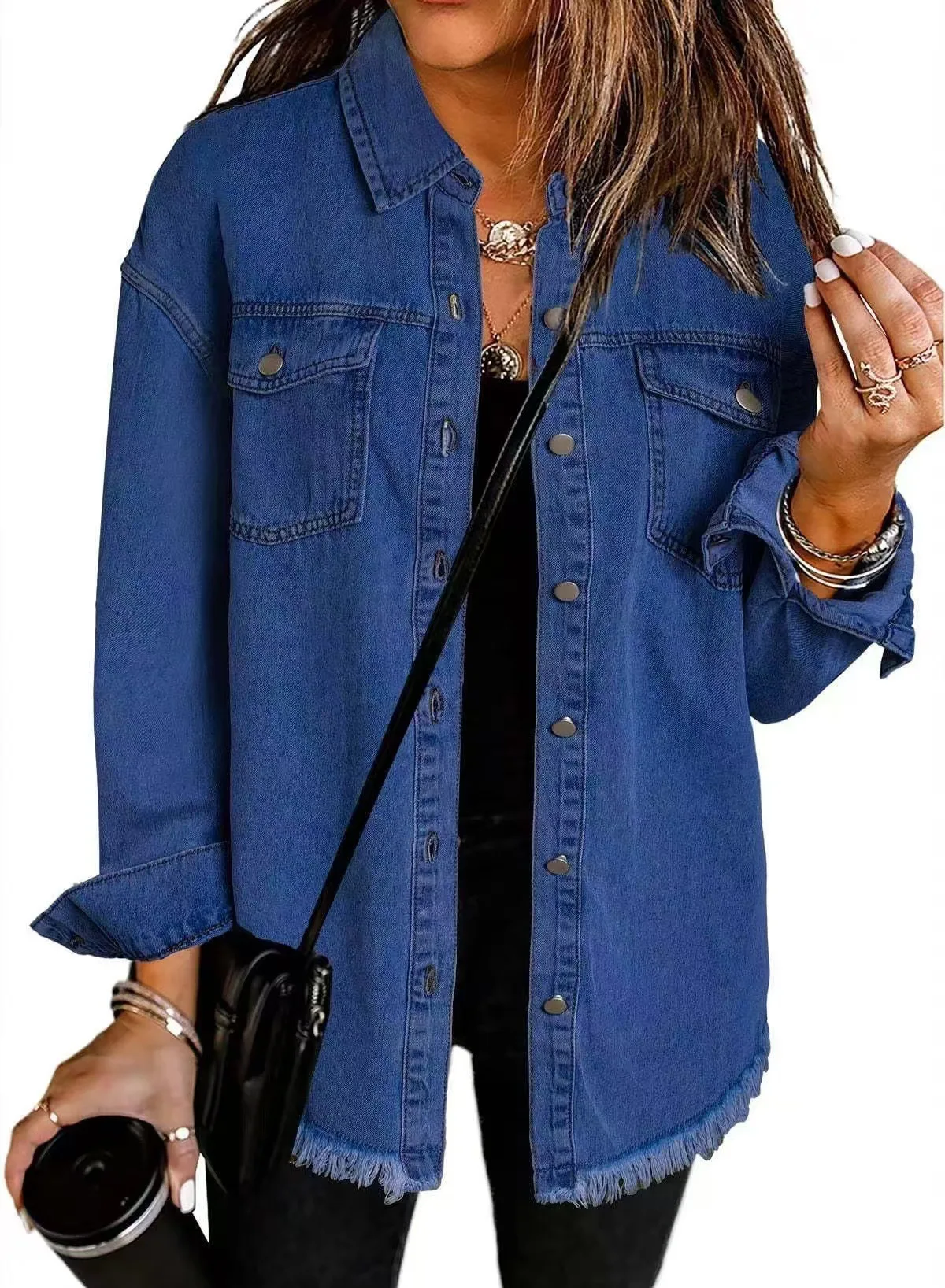 Chemisier en jean tendance pour femme – Image 4