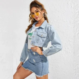 Veste en jean pour femme