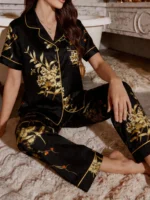 Ensemble de pyjama pour femme en satin