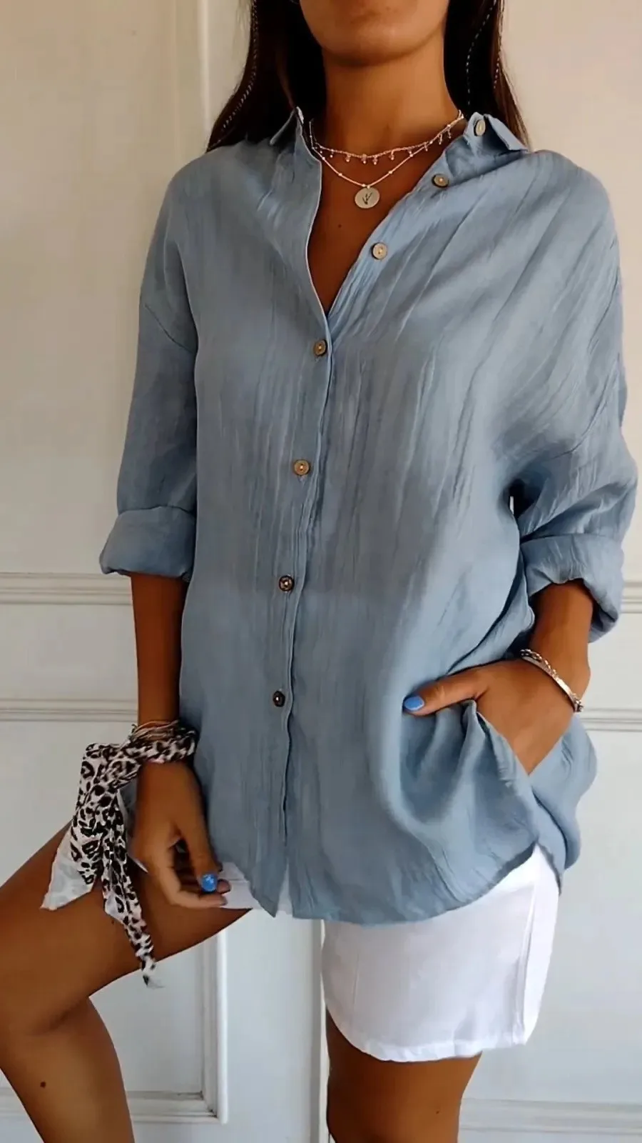Blouse pour femme, coupe ample – Image 9