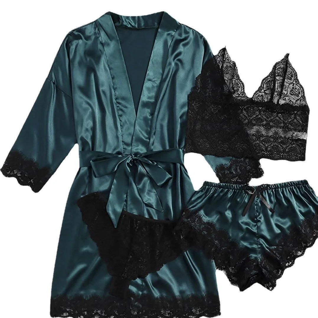 Ensemble de pyjama sexy 4 pièces pour femme – Image 5