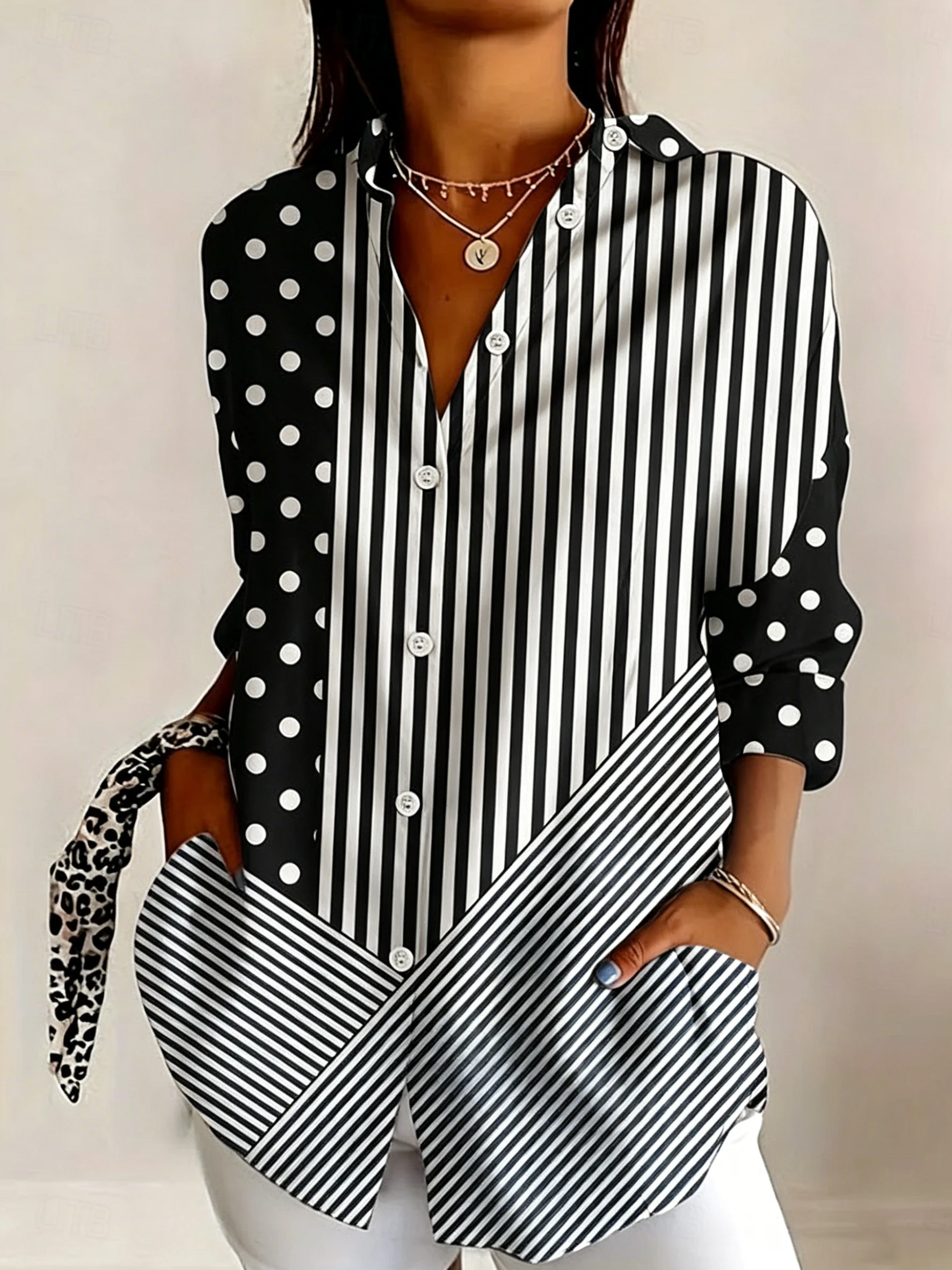 Chemise décontractée pour femme à manches – Image 6