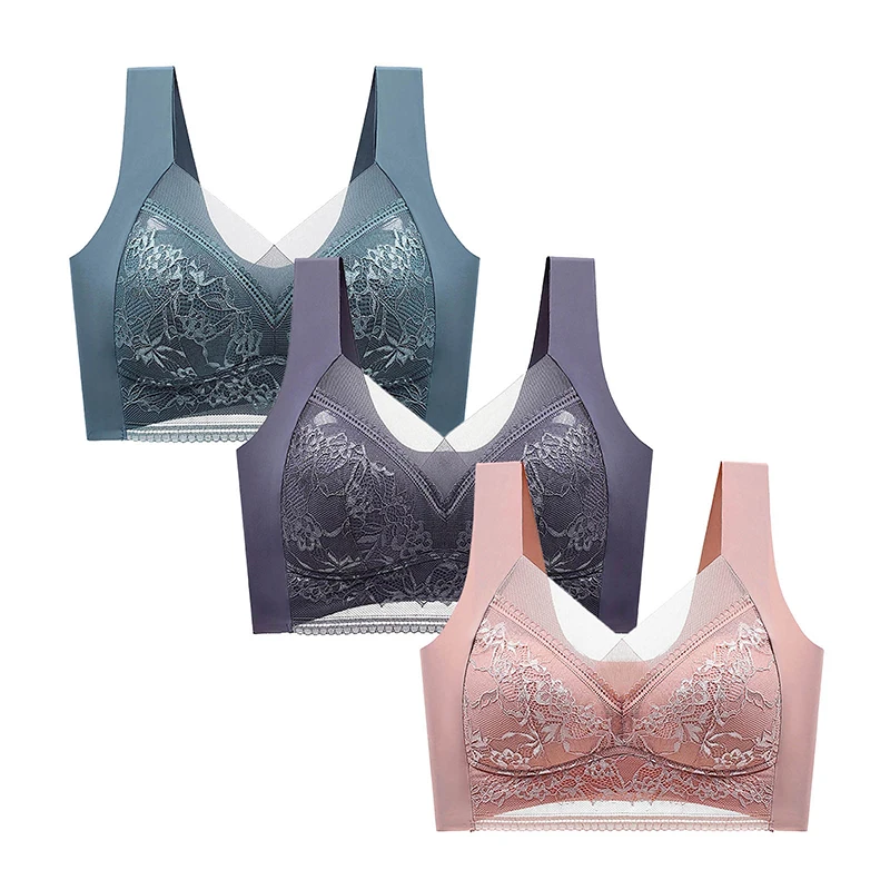 Soutiens-gorge push-up en dentelle pour femme – Image 2