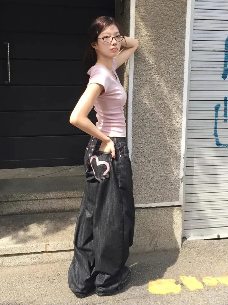 Jean large style Y2K pour femme – Image 2