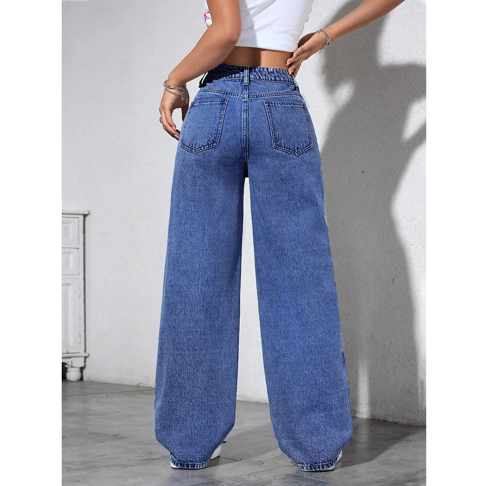 Jean en denim taille haute pour femme – Image 2