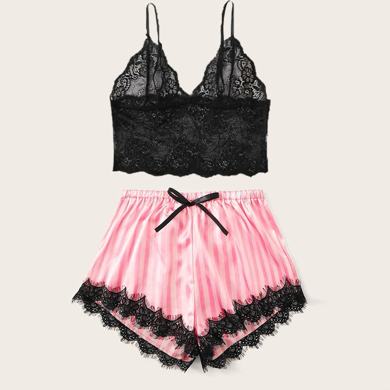 Pyjama d'été pour femme en satin de soie – Image 4