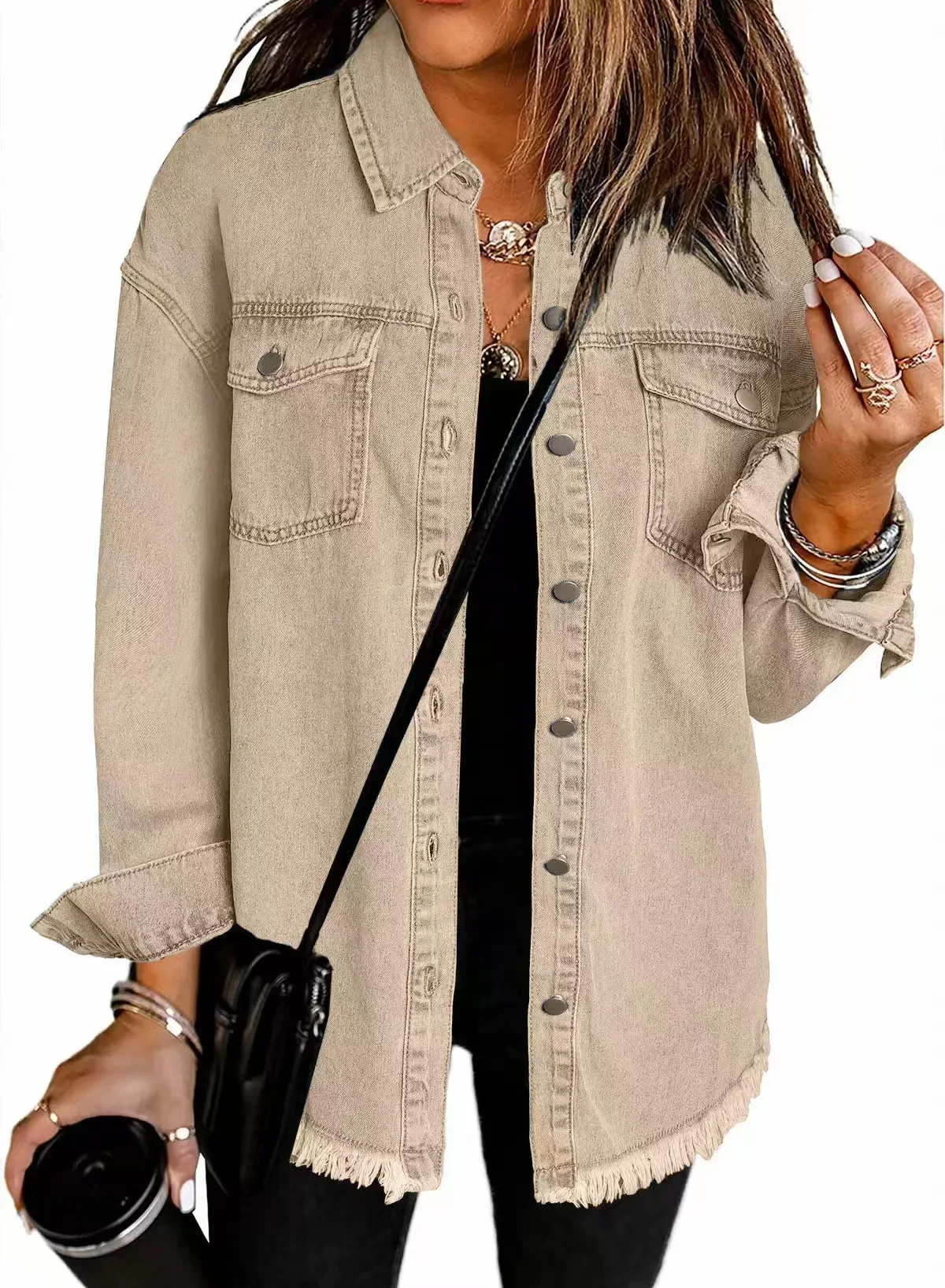 Chemisier en jean tendance pour femme – Image 6