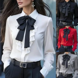 Chemisier décontracté pour femme style vintage