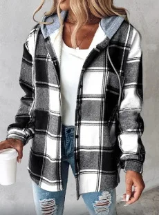 Chemise à carreaux décontractée pour femme – Image 13