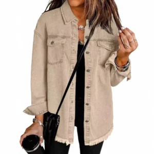 Chemisier en jean tendance pour femme