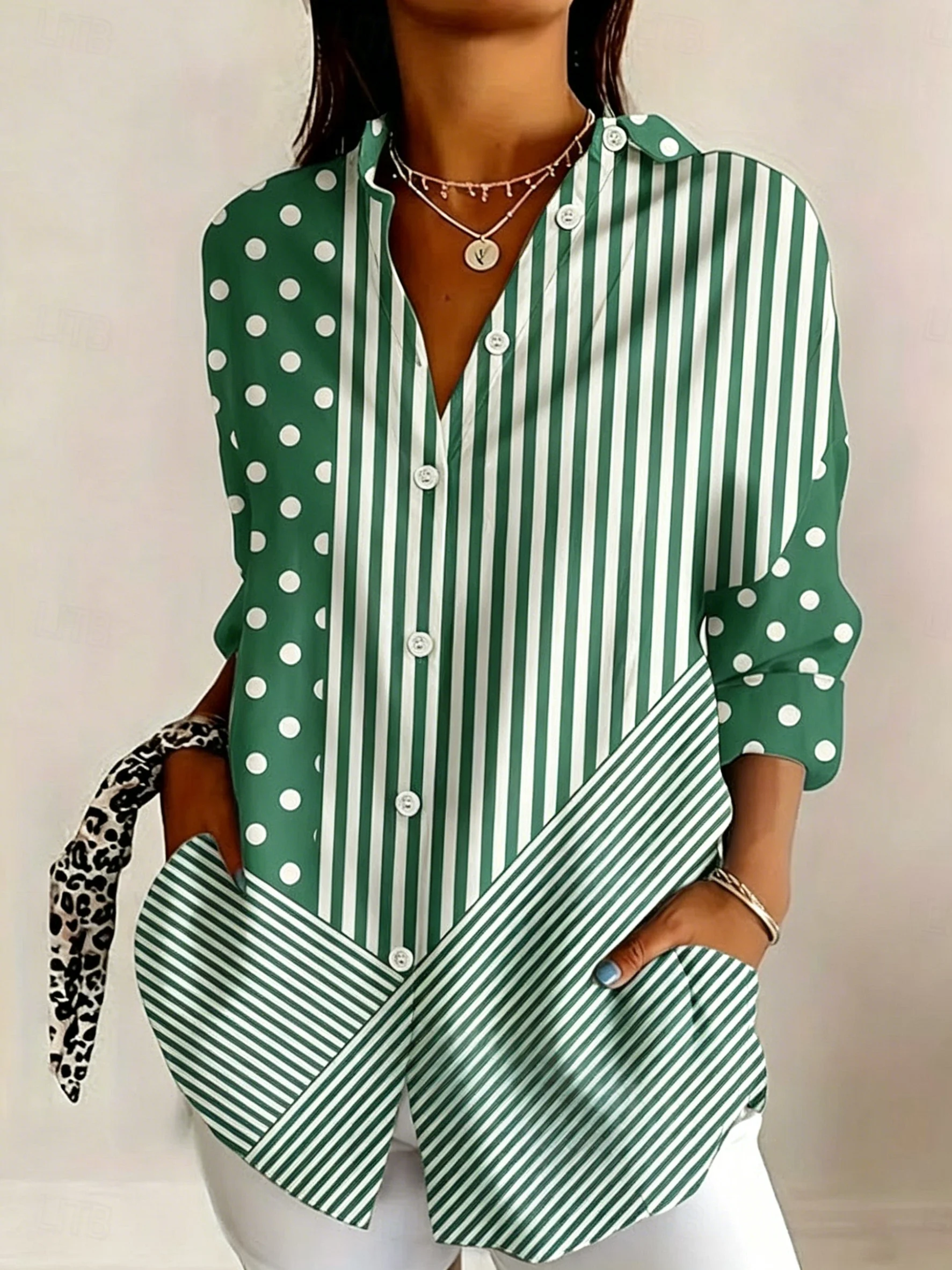 Chemise décontractée pour femme à manches – Image 5