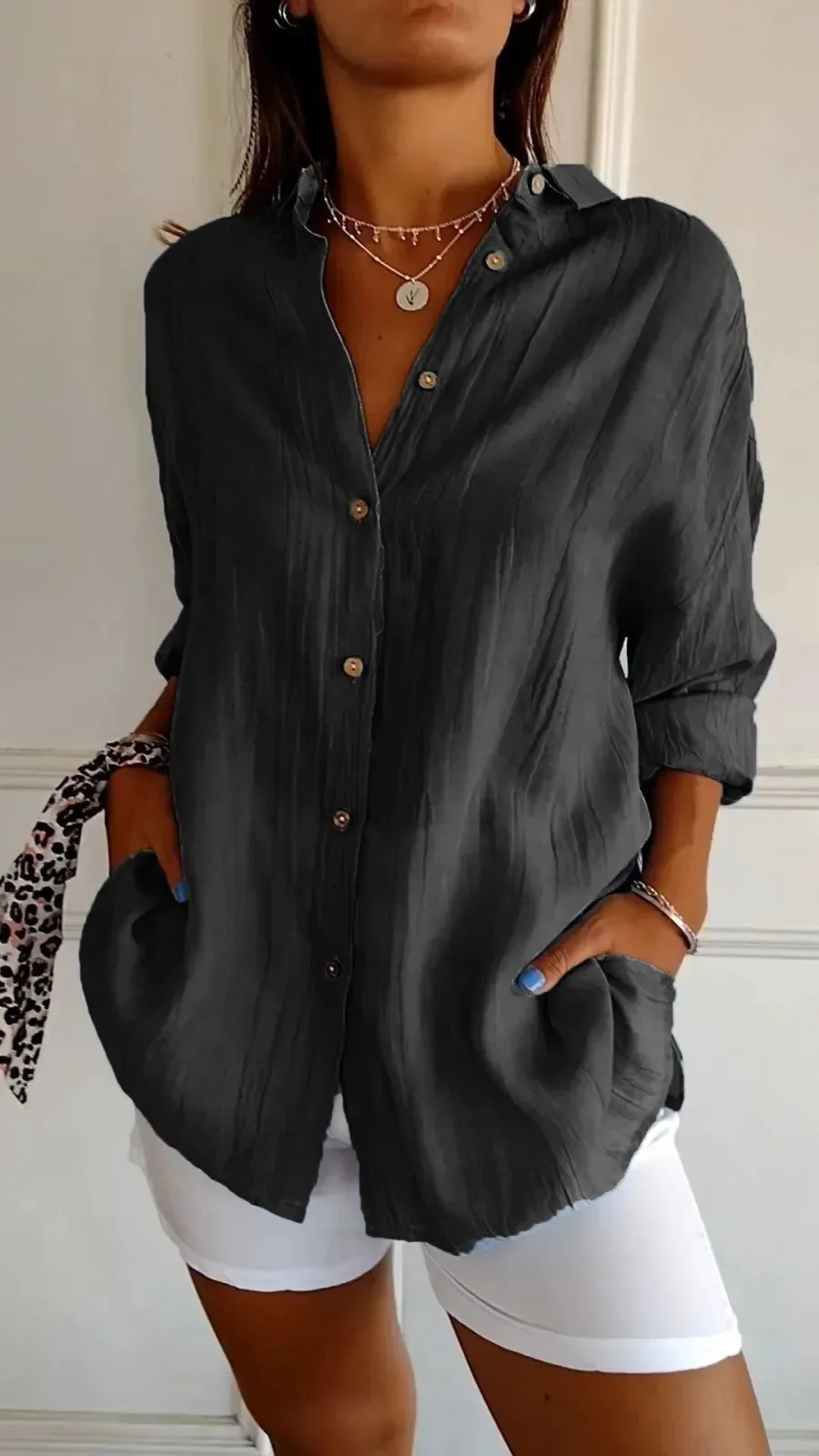 Blouse pour femme, coupe ample – Image 7