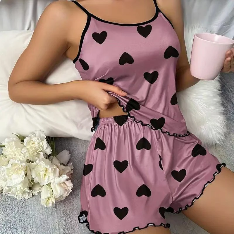 Ensemble de pyjama pour femme (t-shirt et short)