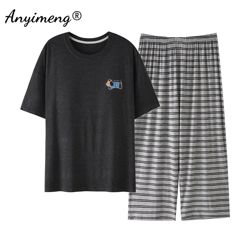 Pyjama grande taille pour femme avec pantacourt – Image 24