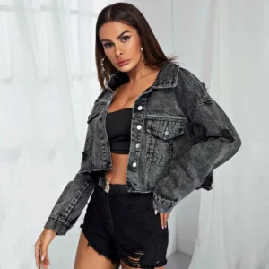Nouvelle mode - Veste en jean pour femme Donsignet