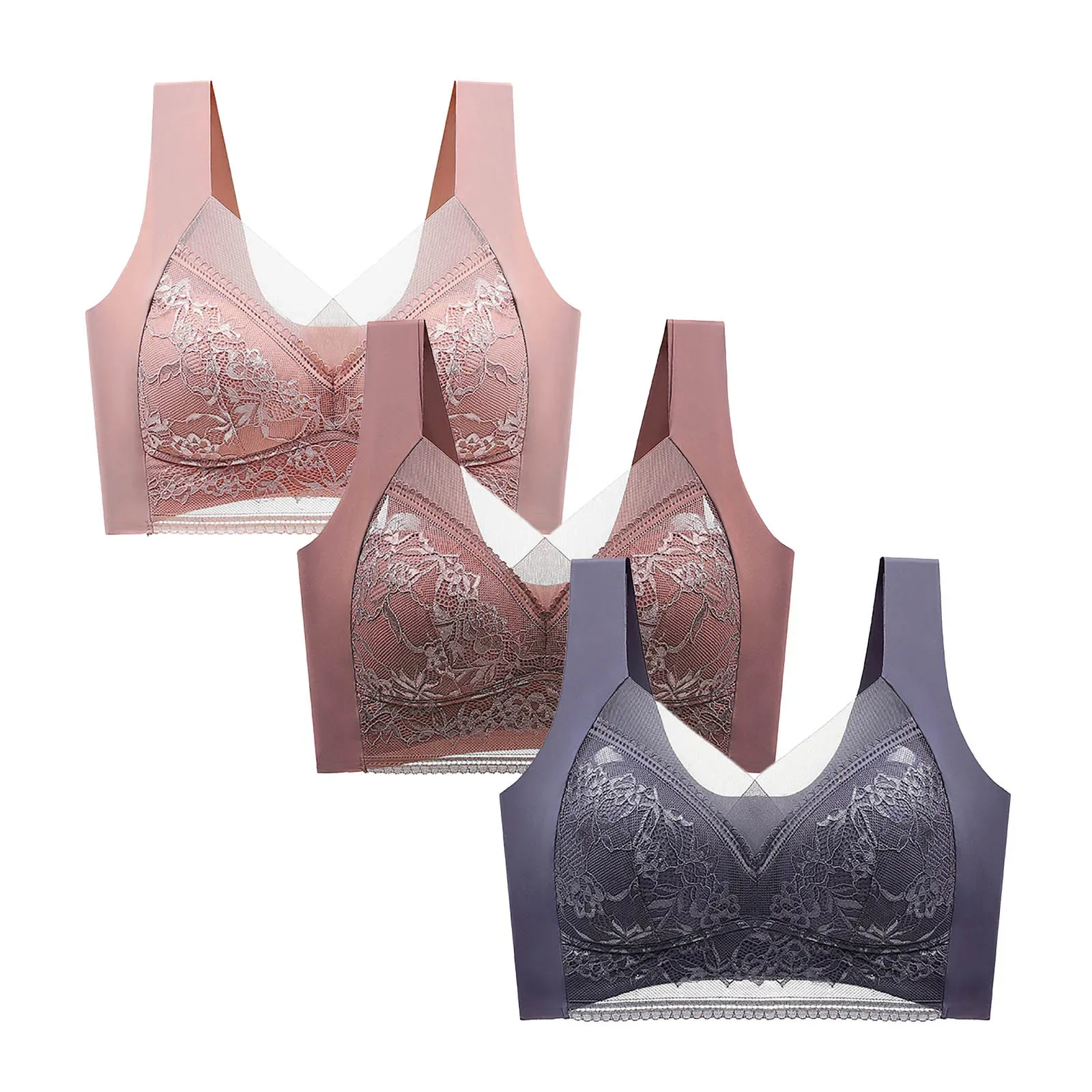 Soutiens-gorge push-up en dentelle pour femme – Image 12