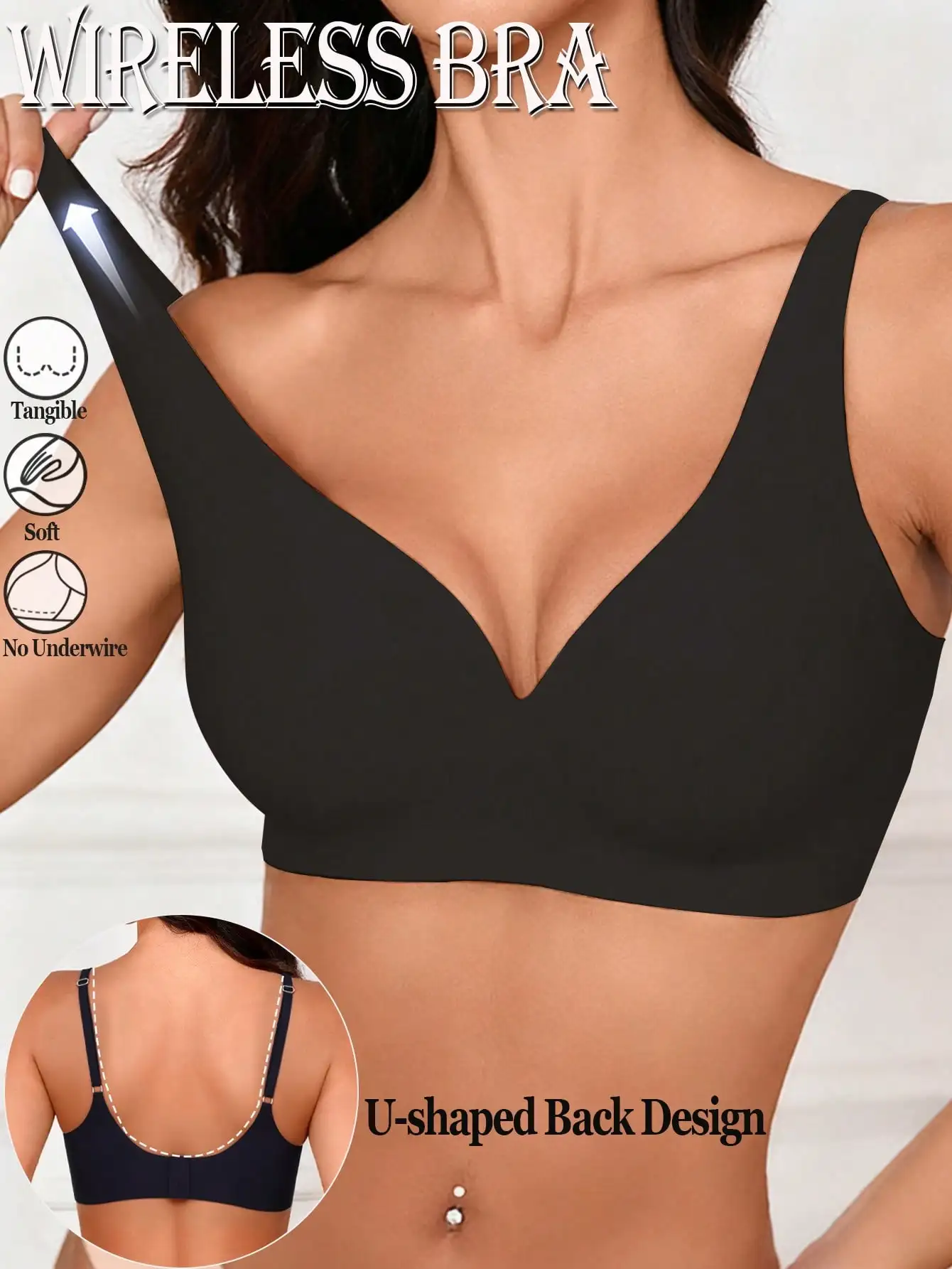 Soutien-gorge push-up sans coutures pour femme – Image 2