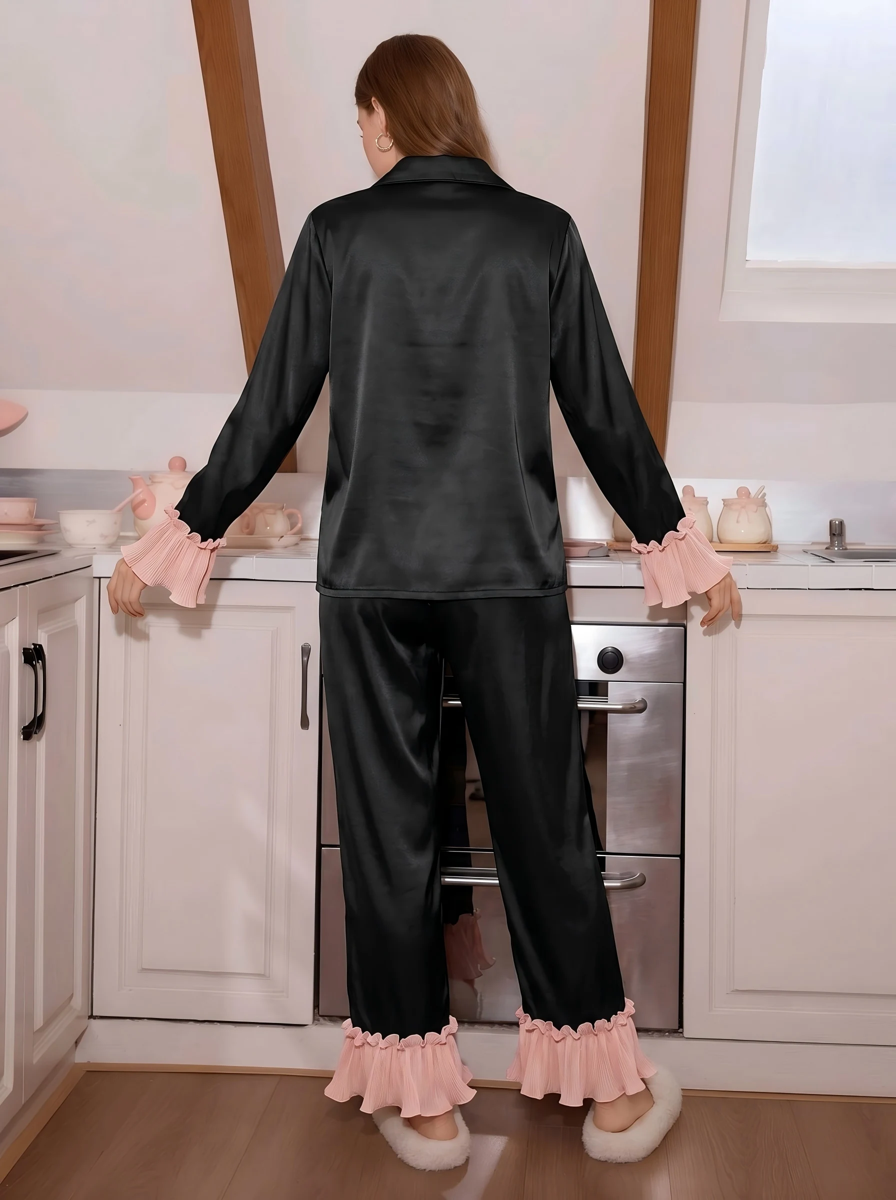 Pyjama deux pièces (haut à manches longues et pantalon) – Image 2