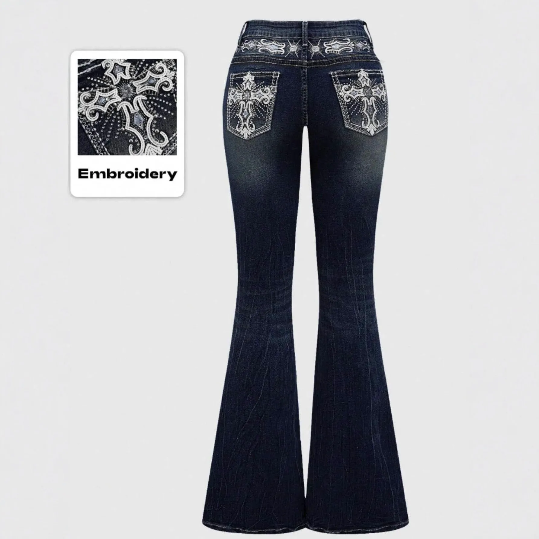 Jean évasé pour femme style vintage « bootcut » – Image 4
