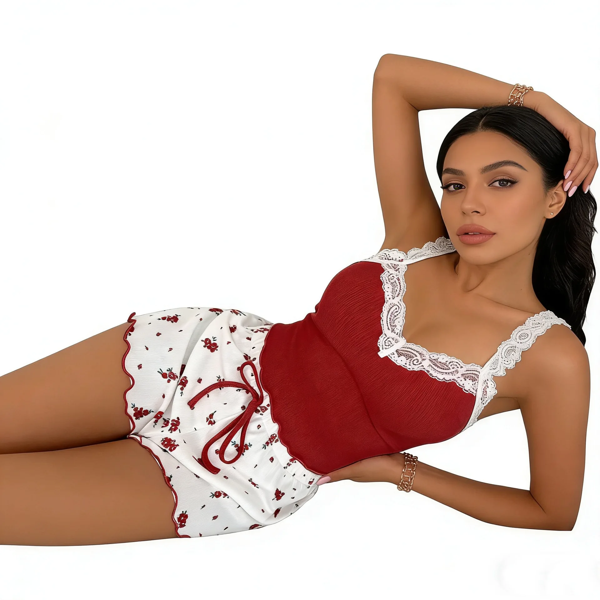 Ensemble de nuit deux pièces pour femme