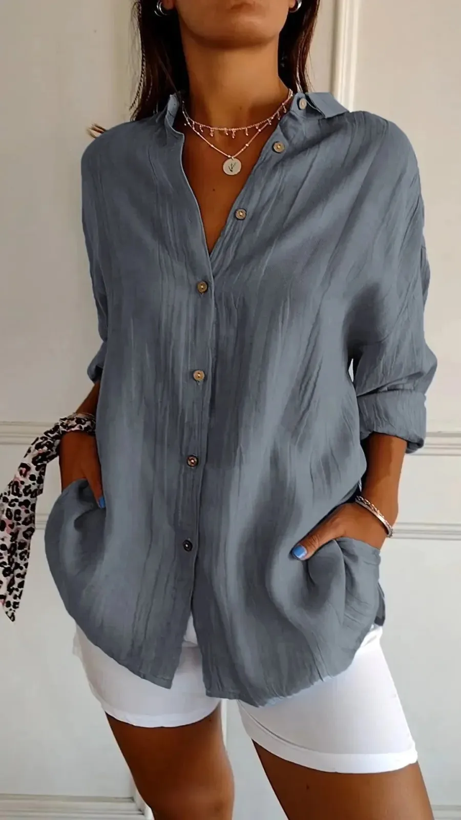 Blouse pour femme, coupe ample – Image 6