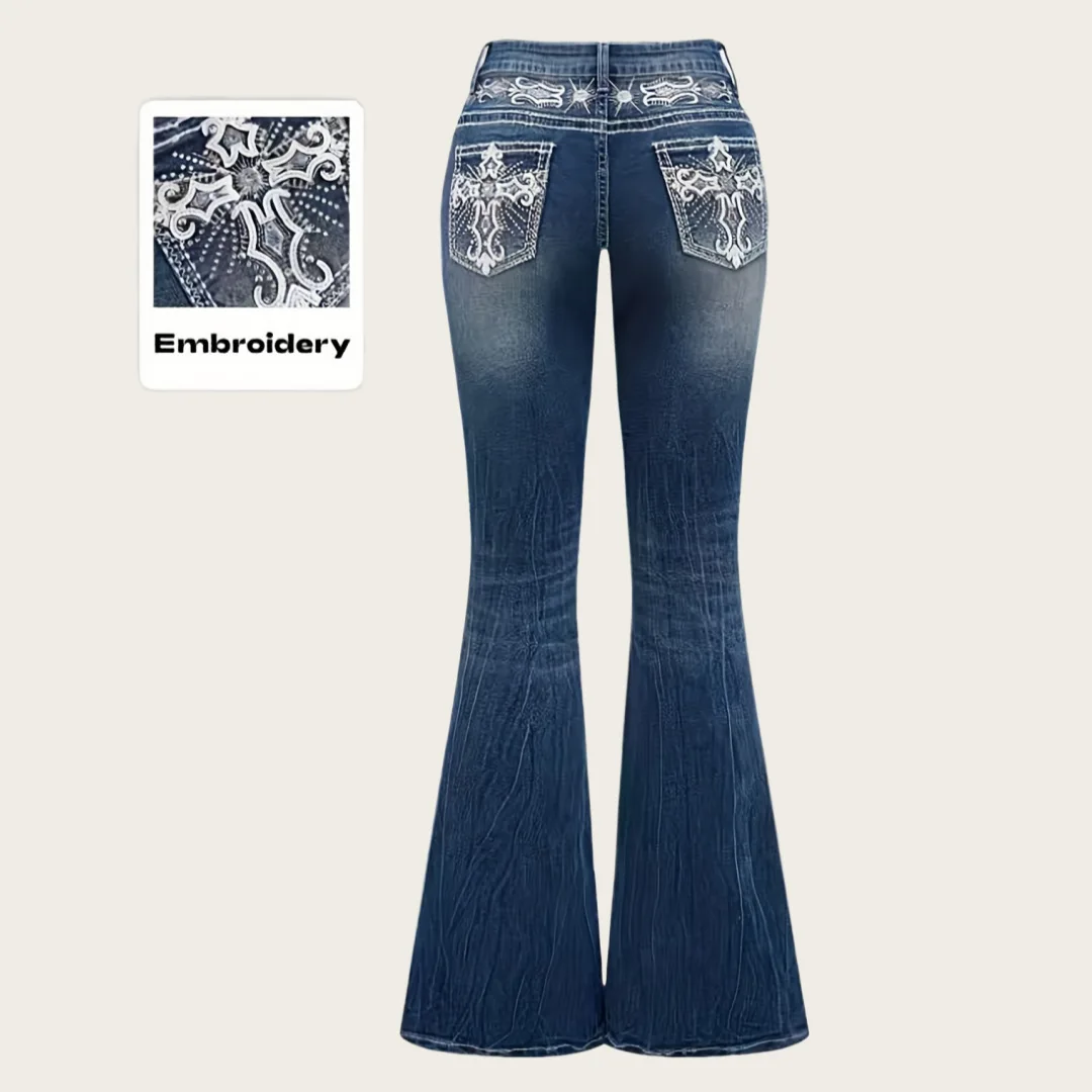 Jean évasé pour femme style vintage « bootcut » – Image 2