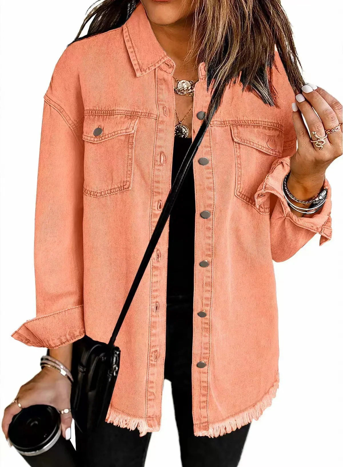 Chemisier en jean tendance pour femme – Image 8